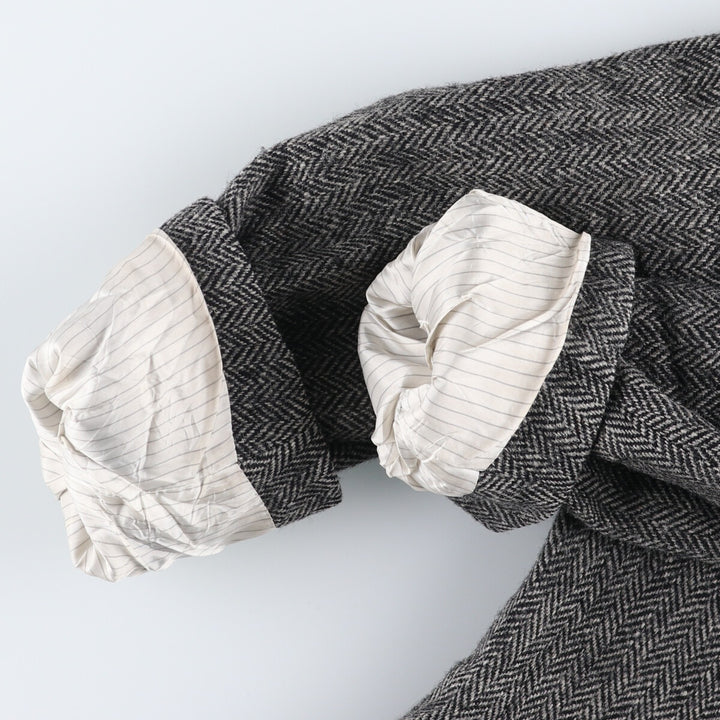 EMIDIO TUCCI Harris Tweed Herringbone Wool Tailored Jacket Men's L size /eaa521344