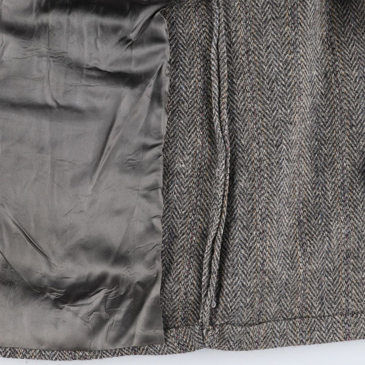 Stafford Harris Tweed Stripe Pattern Herringbone Wool Tailored Jacket Made in USA Men's L size /eaa521346