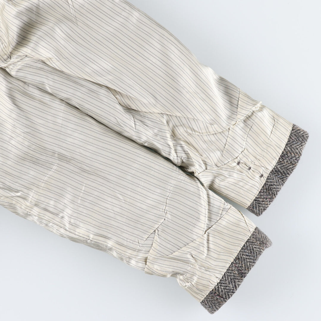 Stafford Harris Tweed Stripe Pattern Herringbone Wool Tailored Jacket Made in USA Men's L size /eaa521346