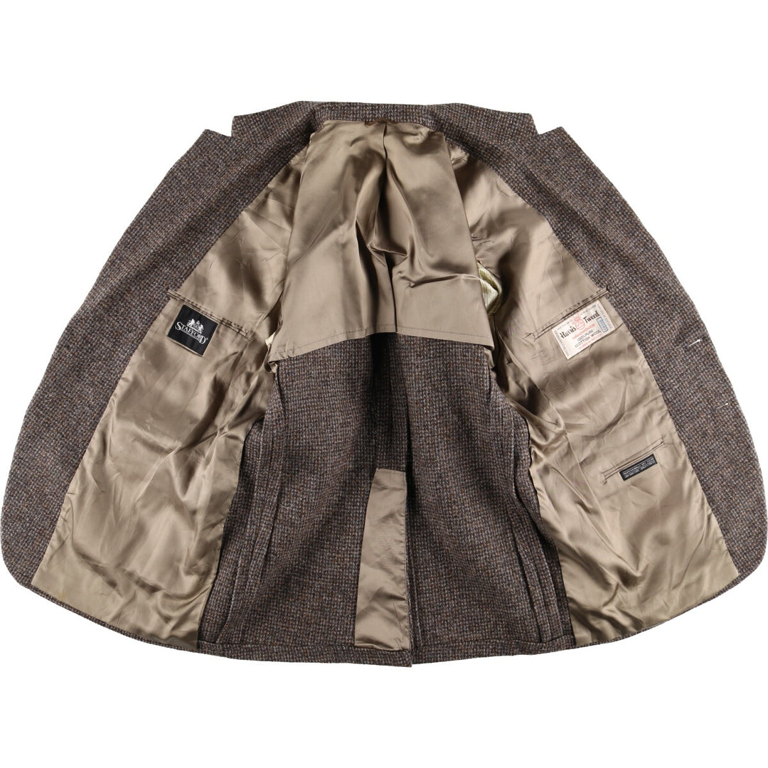 STAFFORD Harris Tweed Wool Tailored Jacket Made in USA Men's L size /eaa521348