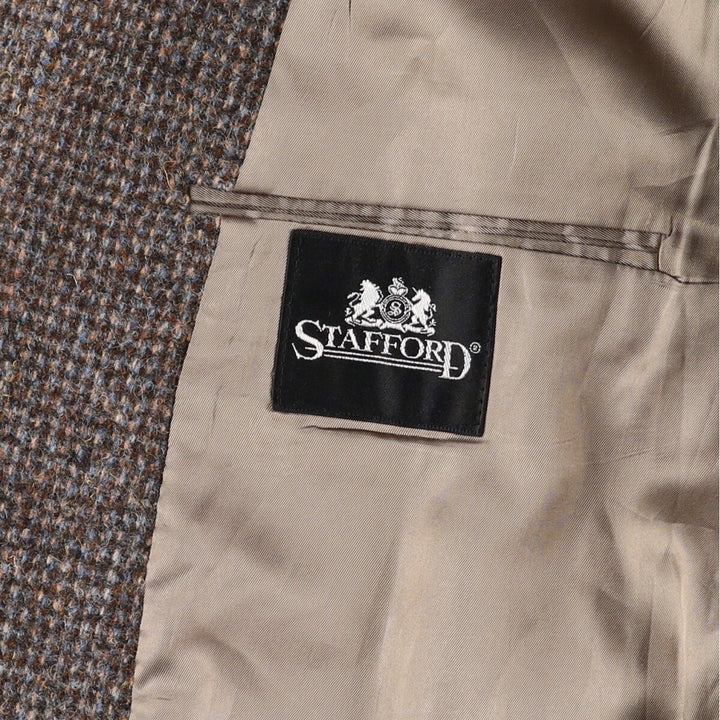 STAFFORD Harris Tweed Wool Tailored Jacket Made in USA Men's L size /eaa521348