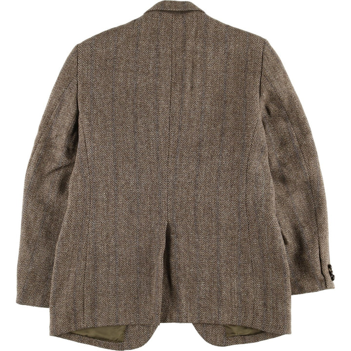 Harris Tweed Herringbone Wool Tailored Jacket Made in USA Men's M size / eaa521351