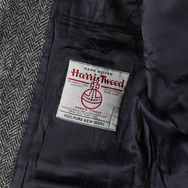 Harris Tweed Herringbone Wool Tailored Jacket Men's M size / eaa521357