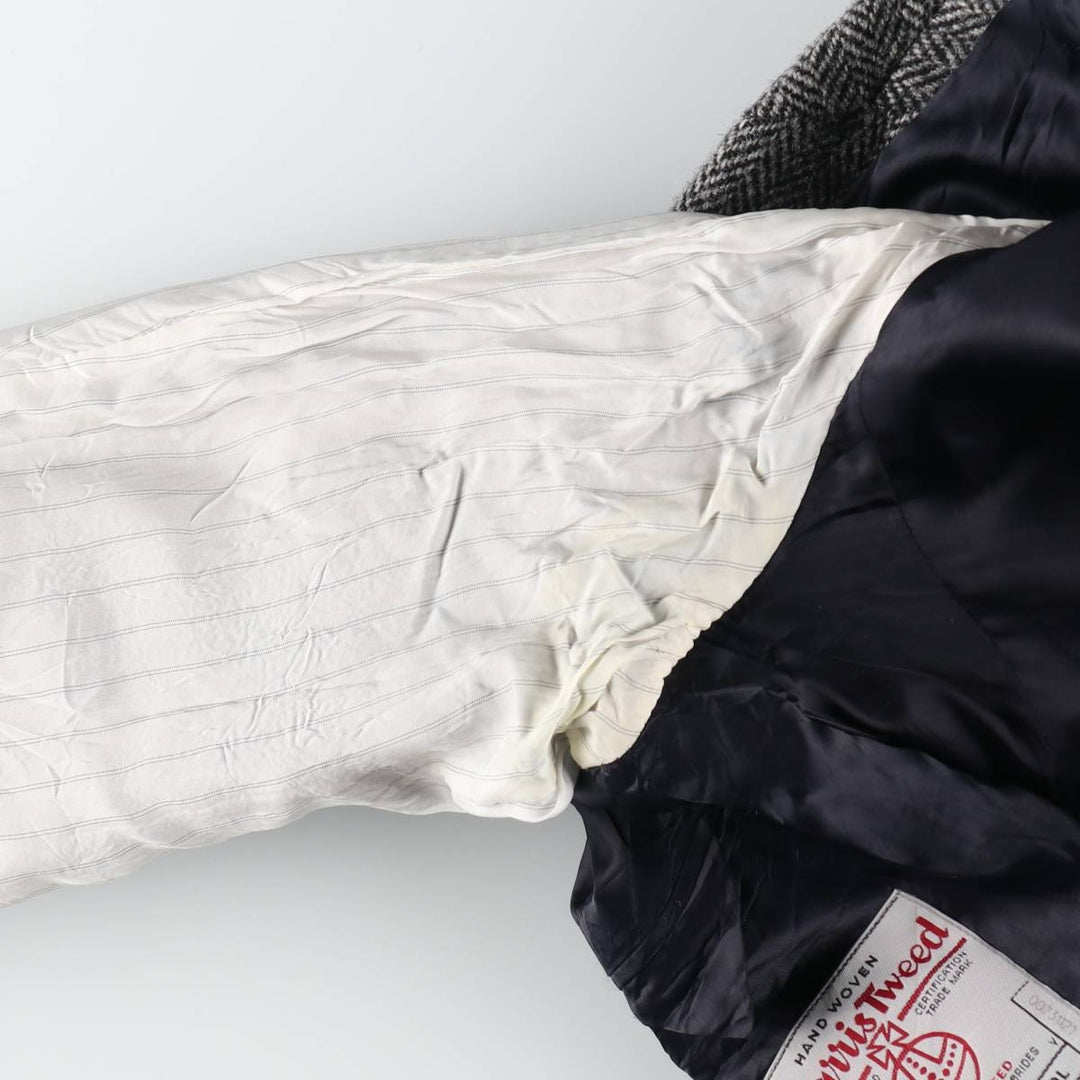 Harris Tweed Herringbone Wool Tailored Jacket Men's M size / eaa521357