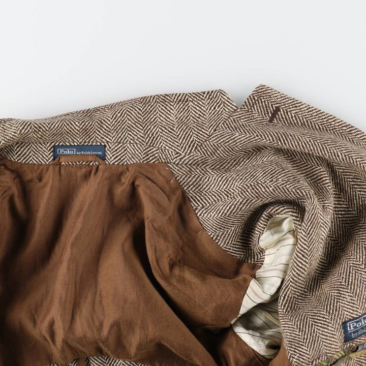 Ralph Lauren POLO by Ralph Lauren Herringbone Linen Tailored Jacket Men's M size / eaa521359