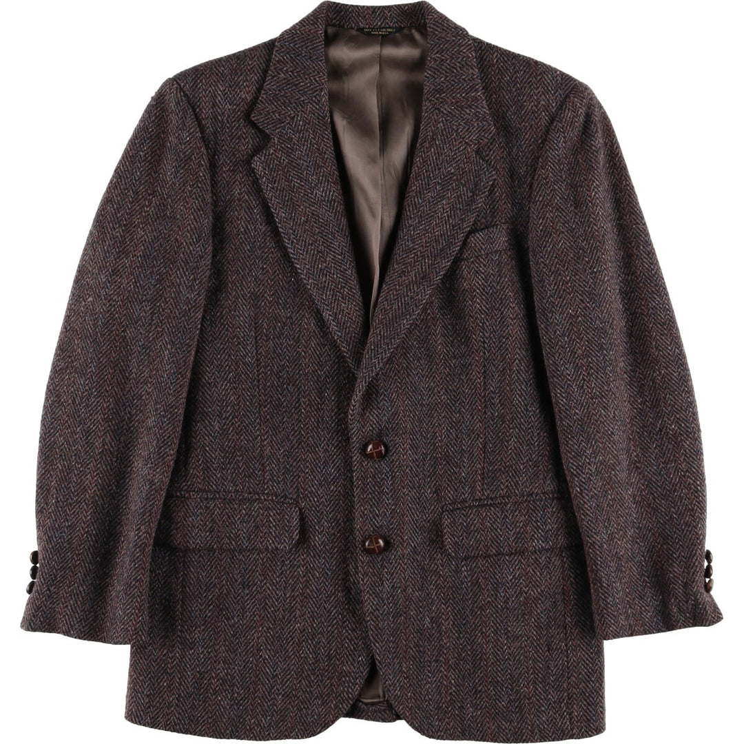 Coat Tails Harris Tweed Harris Tweed Stripe Pattern Herringbone Wool Tailored Jacket Made in USA Men's S /eaa521389
