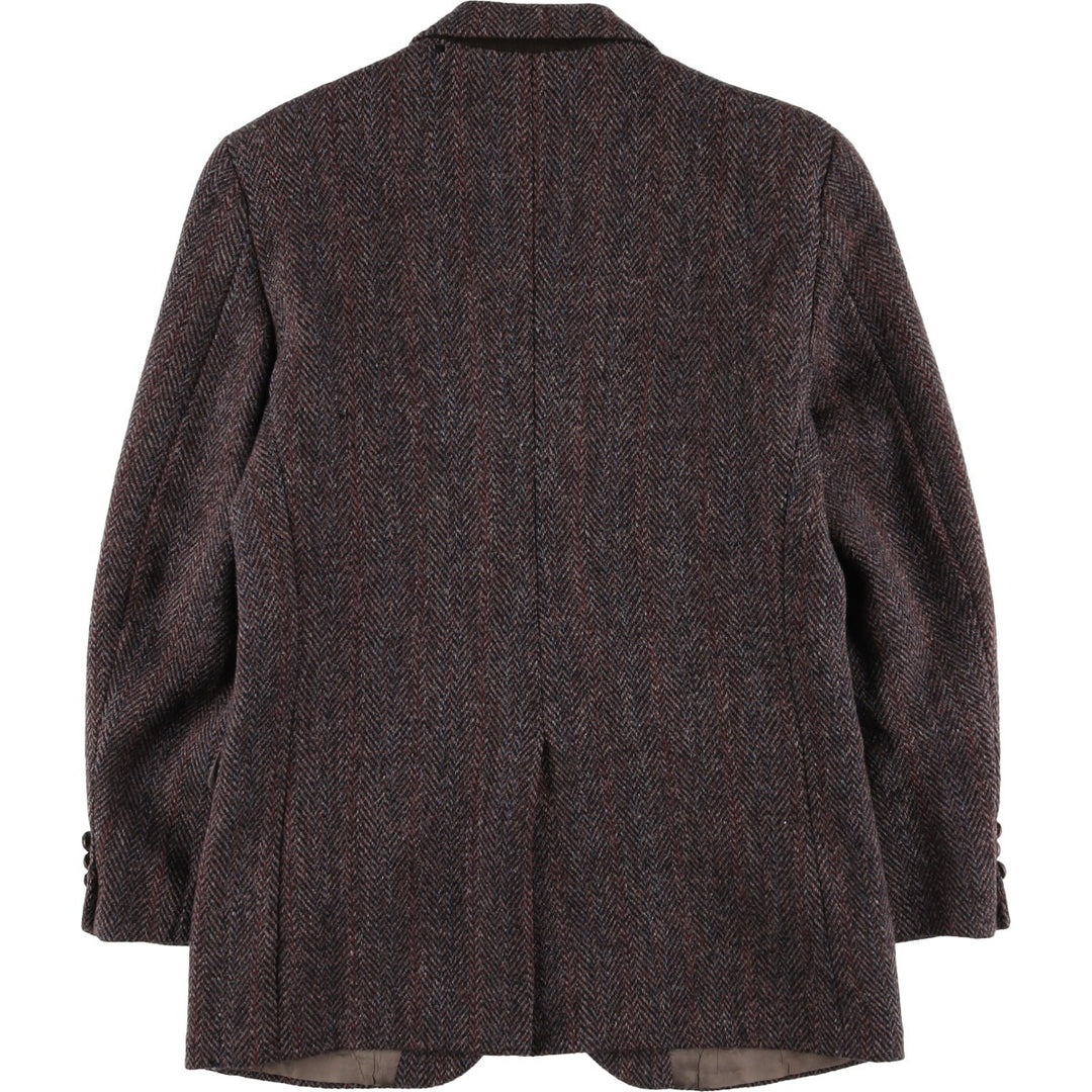 Coat Tails Harris Tweed Harris Tweed Stripe Pattern Herringbone Wool Tailored Jacket Made in USA Men's S /eaa521389