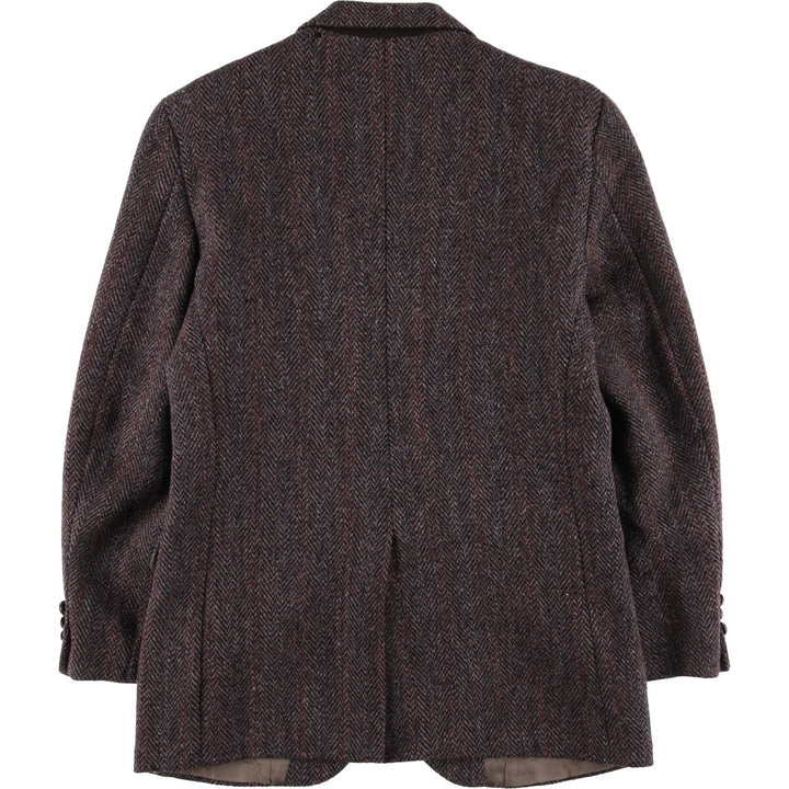 Coat Tails Harris Tweed Harris Tweed Stripe Pattern Herringbone Wool Tailored Jacket Made in USA Men's S /eaa521389