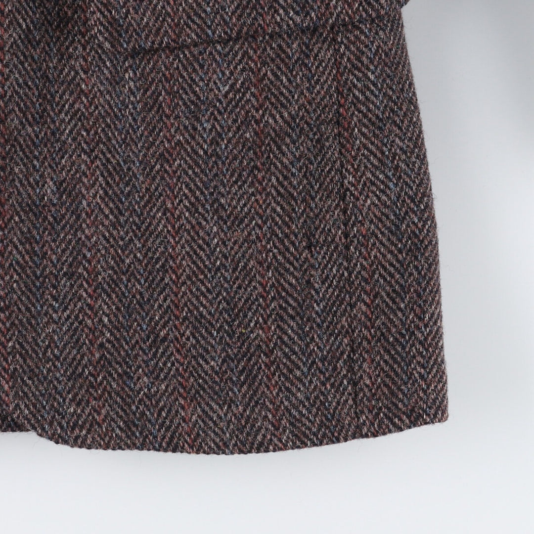 Coat Tails Harris Tweed Harris Tweed Stripe Pattern Herringbone Wool Tailored Jacket Made in USA Men's S /eaa521389
