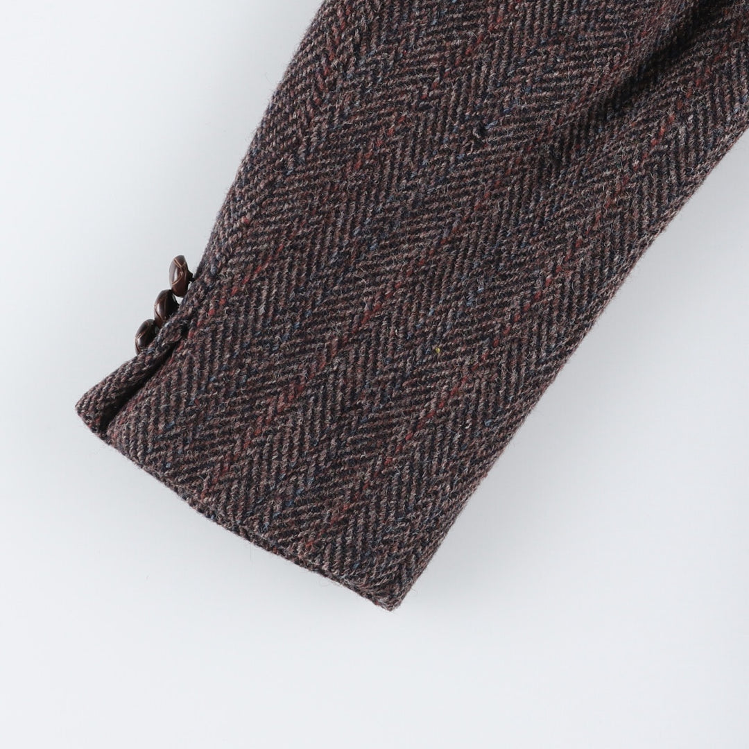 Coat Tails Harris Tweed Harris Tweed Stripe Pattern Herringbone Wool Tailored Jacket Made in USA Men's S /eaa521389