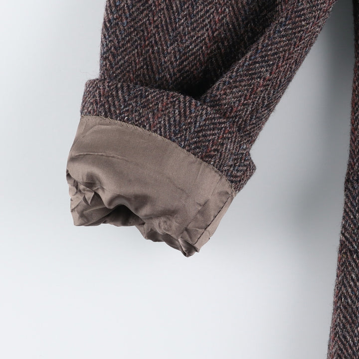 Coat Tails Harris Tweed Harris Tweed Stripe Pattern Herringbone Wool Tailored Jacket Made in USA Men's S /eaa521389