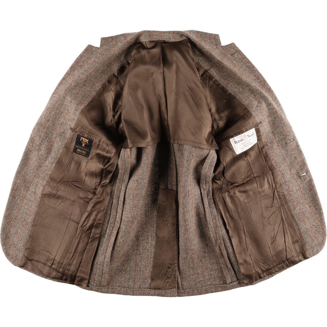 Brooks Harris Tweed Harris Tweed Stripe Pattern Wool Tailored Jacket Made in USA Men's S /eaa521393