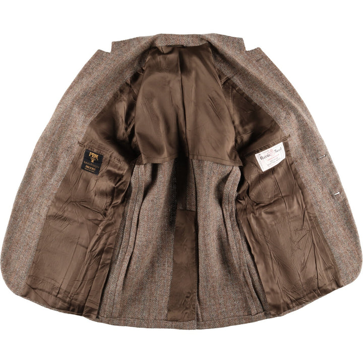 Brooks Harris Tweed Harris Tweed Stripe Pattern Wool Tailored Jacket Made in USA Men's S /eaa521393