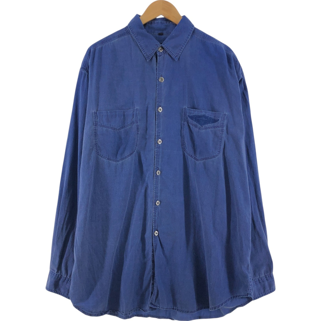 Harley-Davidson Long Sleeve Denim Shirt Men's XXL / eaa521434