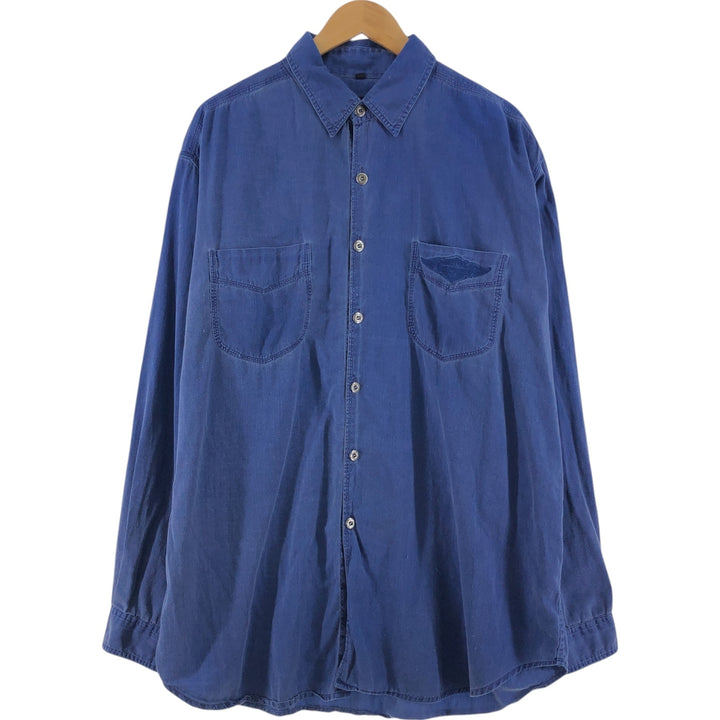 Harley-Davidson Long Sleeve Denim Shirt Men's XXL / eaa521434