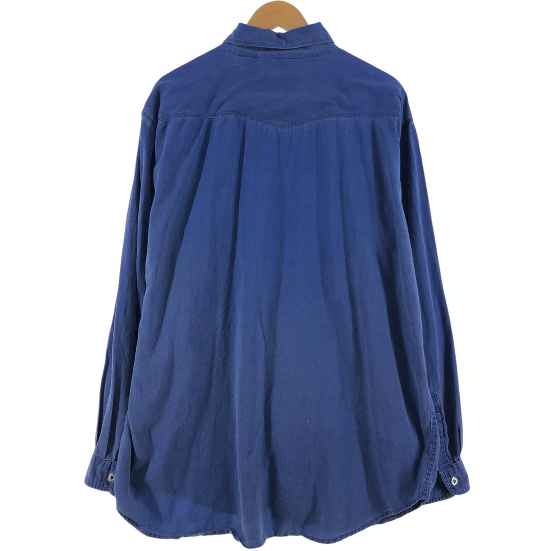 Harley-Davidson Long Sleeve Denim Shirt Men's XXL / eaa521434