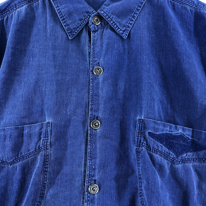 Harley-Davidson Long Sleeve Denim Shirt Men's XXL / eaa521434