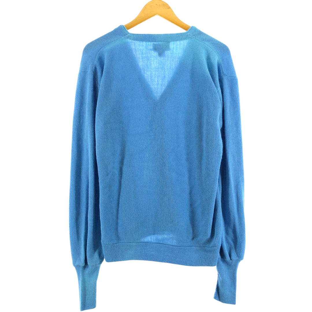 80'S JCPenney THE FOX Sweater Acrylic Knit Cardigan Made in USA Men's L Size Vintage /eaa521452