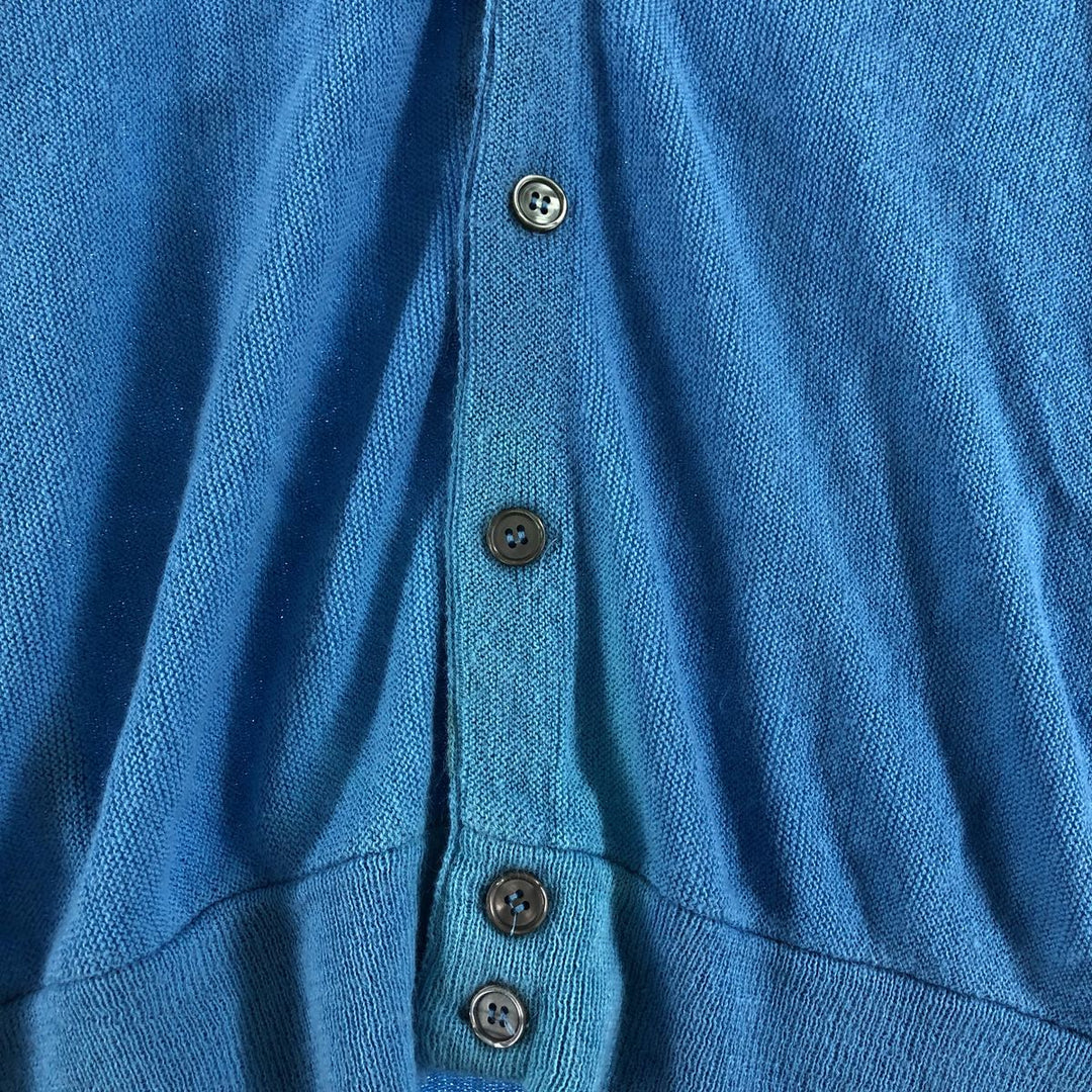 80'S JCPenney THE FOX Sweater Acrylic Knit Cardigan Made in USA Men's L Size Vintage /eaa521452