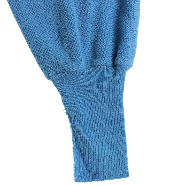 80'S JCPenney THE FOX Sweater Acrylic Knit Cardigan Made in USA Men's L Size Vintage /eaa521452