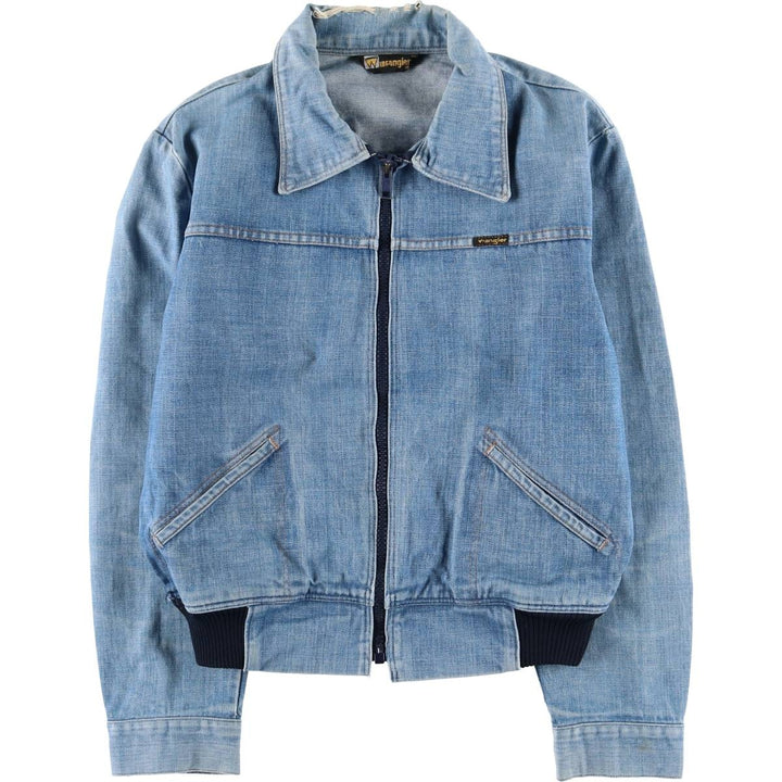 70s~80'S Wrangler Denim Zip-up Blouson Men's M Size Vintage /eaa521523