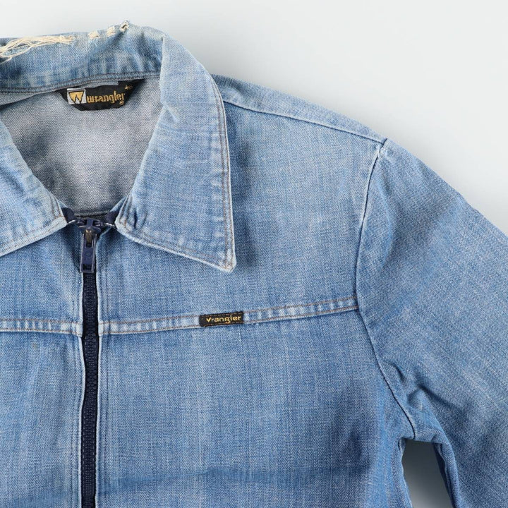 70s~80'S Wrangler Denim Zip-up Blouson Men's M Size Vintage /eaa521523