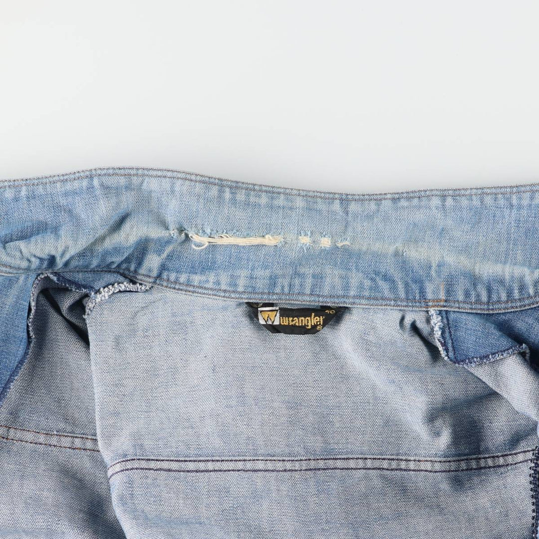 70s~80'S Wrangler Denim Zip-up Blouson Men's M Size Vintage /eaa521523