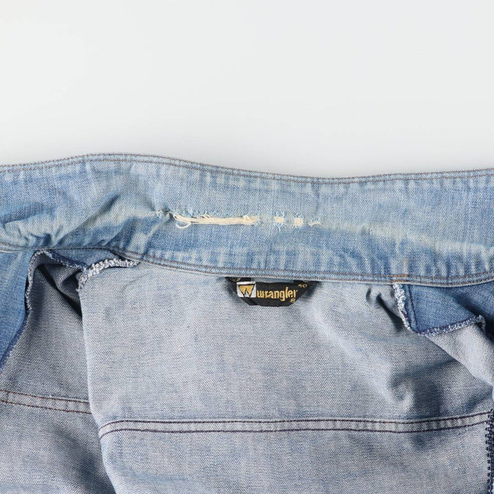 70s~80'S Wrangler Denim Zip-up Blouson Men's M Size Vintage /eaa521523