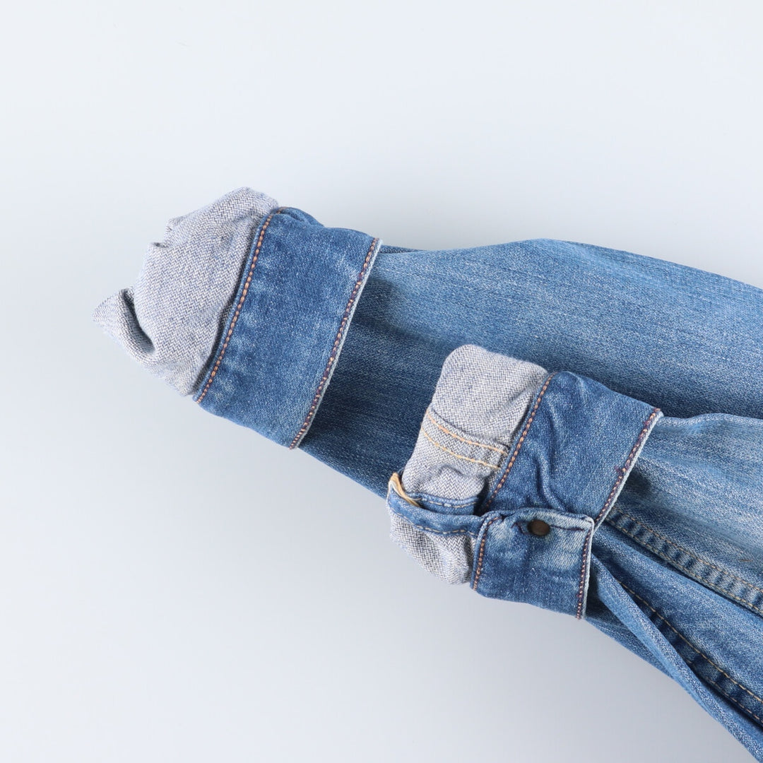 70'S Maverick denim jacket, denim jacket, made in USA, men's size L, vintage /eaa521525