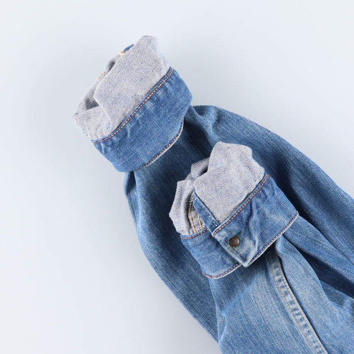 70'S Maverick denim jacket, denim jacket, made in USA, men's size L, vintage /eaa521525