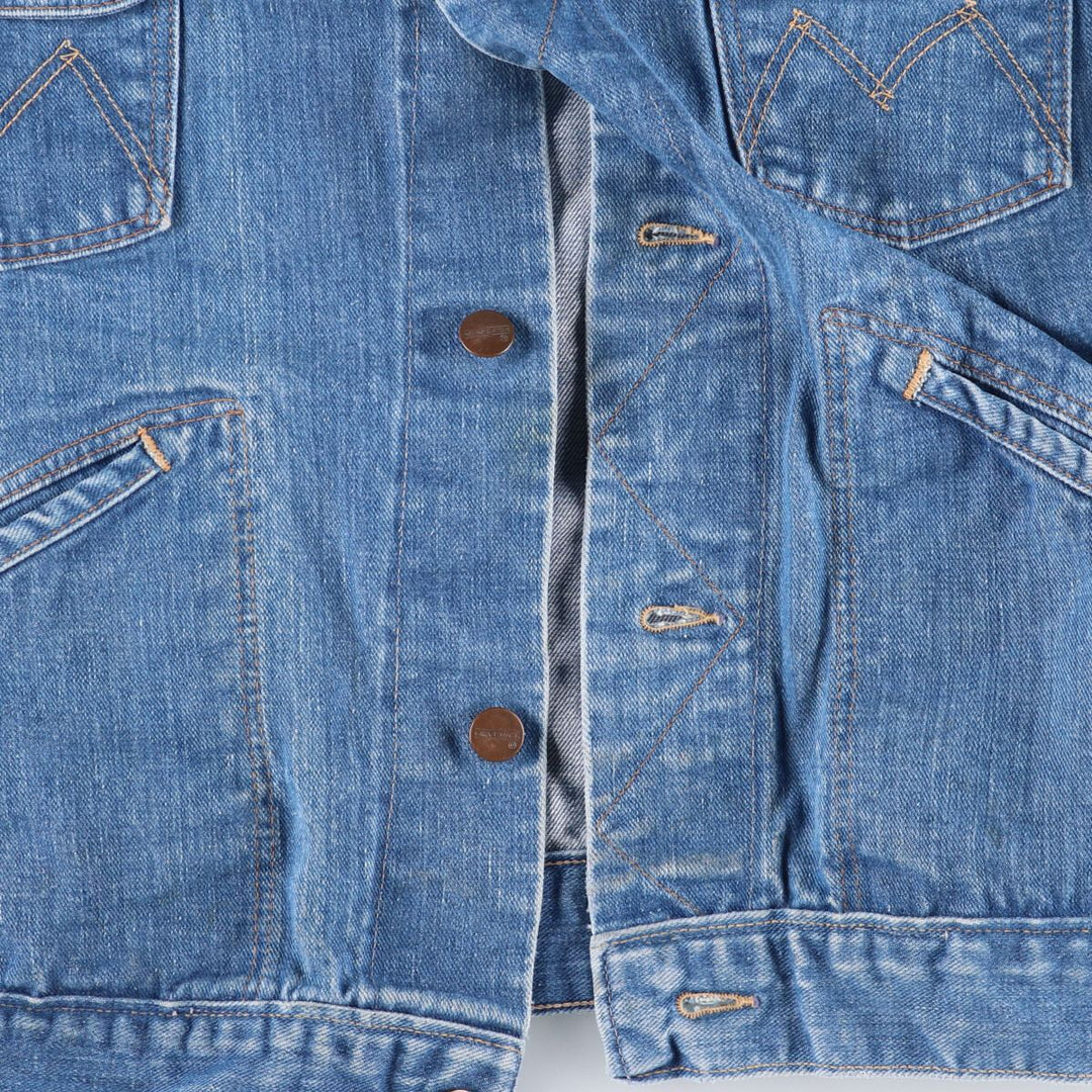 70'S Maverick denim jacket, denim jacket, made in USA, men's size L, vintage /eaa521526