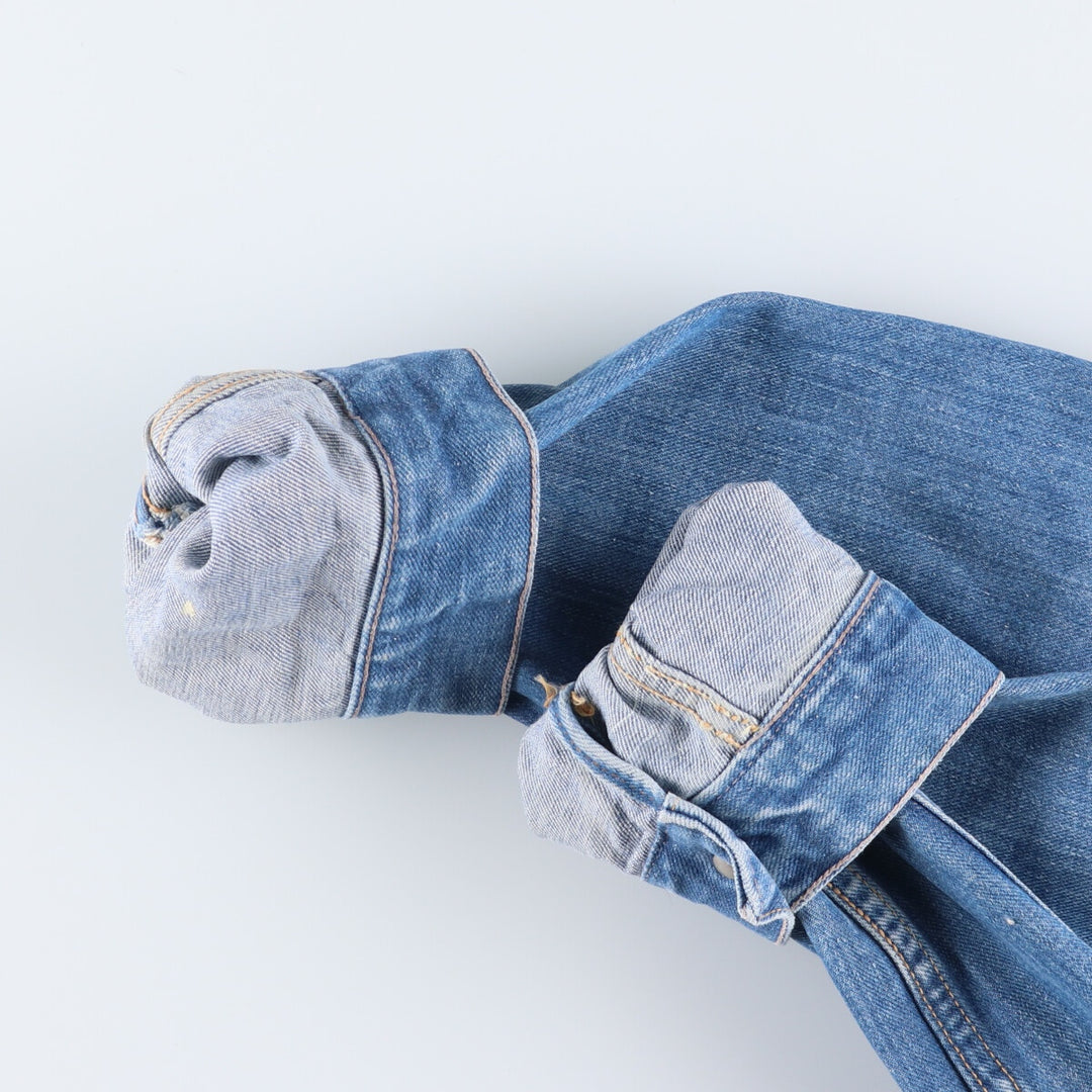 70'S Maverick denim jacket, denim jacket, made in USA, men's size L, vintage /eaa521526