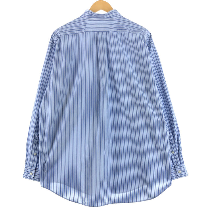 Ralph Lauren BLAKE long sleeve button-down striped shirt, men's size XL cotton blue type Vintage Second Hand