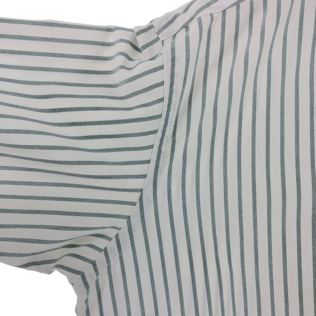 Ralph Lauren YARMOUTH Long Sleeve Button-Down Striped Shirt, Men's XL cotton gray type Vintage Second Hand