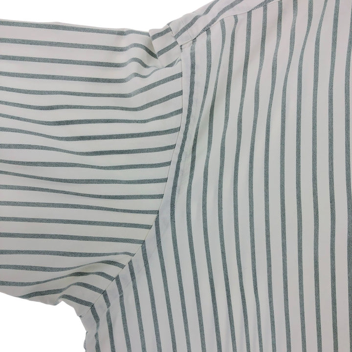 Ralph Lauren YARMOUTH Long Sleeve Button-Down Striped Shirt, Men's XL cotton gray type Vintage Second Hand