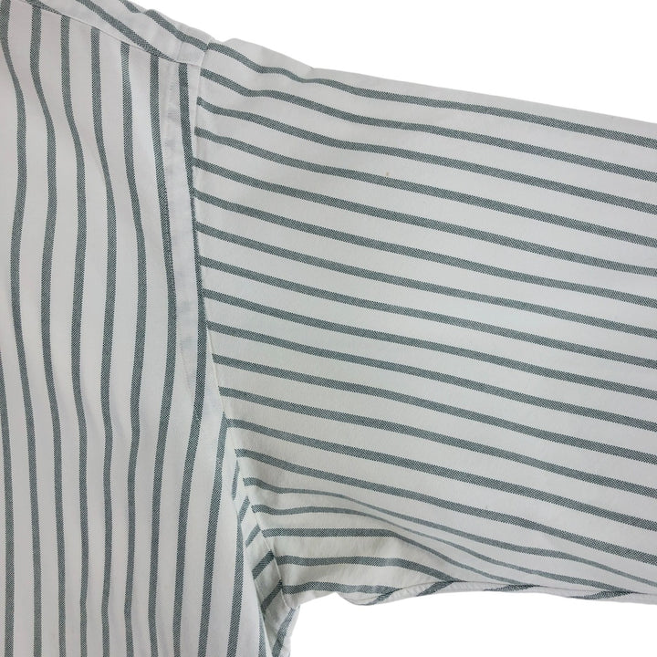 Ralph Lauren YARMOUTH Long Sleeve Button-Down Striped Shirt, Men's XL cotton gray type Vintage Second Hand