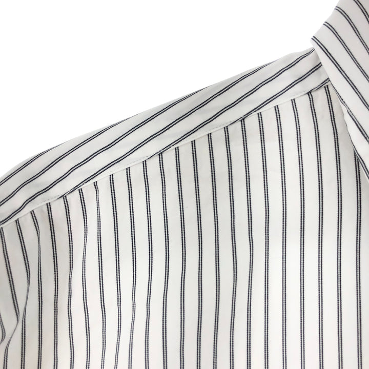 Ralph Lauren Classic Fit Long Sleeve Button Down Striped Shirt, Men's Size L cotton gray type Vintage Second Hand