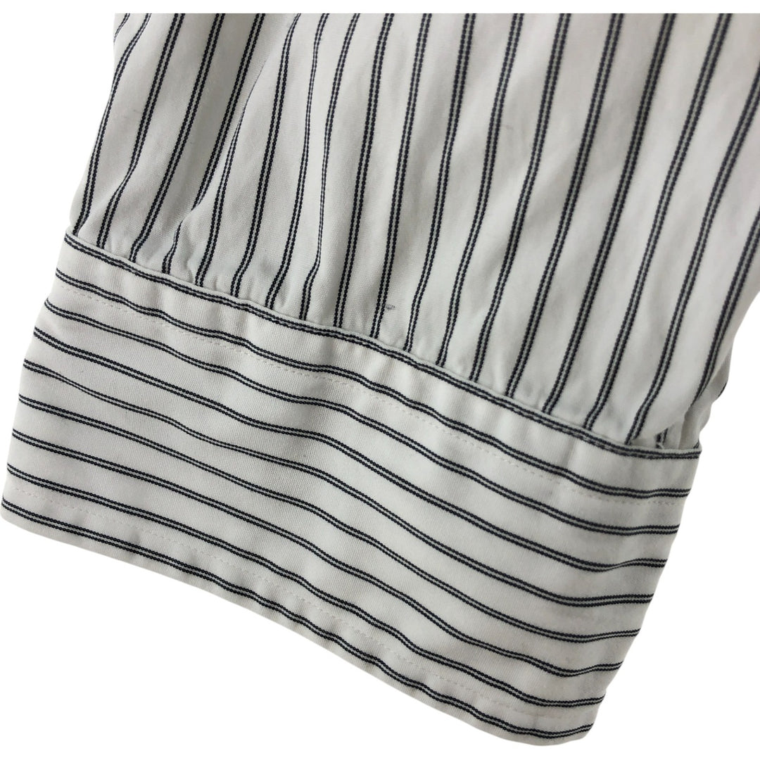 Ralph Lauren Classic Fit Long Sleeve Button Down Striped Shirt, Men's Size L cotton gray type Vintage Second Hand