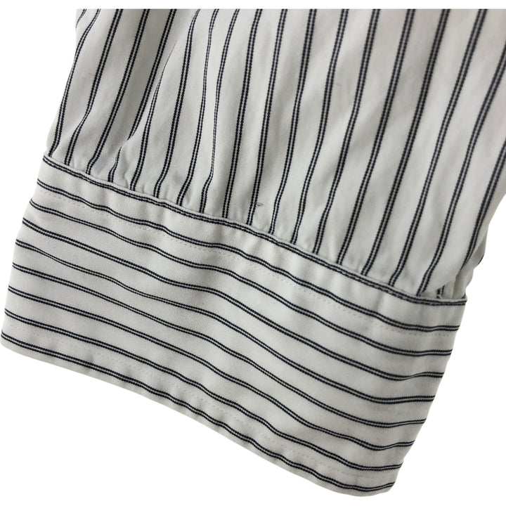 Ralph Lauren Classic Fit Long Sleeve Button Down Striped Shirt, Men's Size L cotton gray type Vintage Second Hand