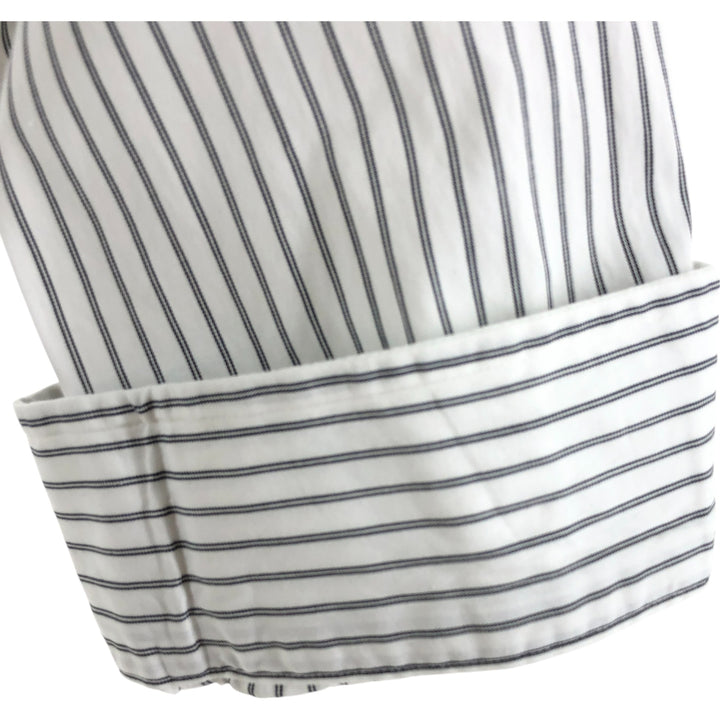 Ralph Lauren Classic Fit Long Sleeve Button Down Striped Shirt, Men's Size L cotton gray type Vintage Second Hand