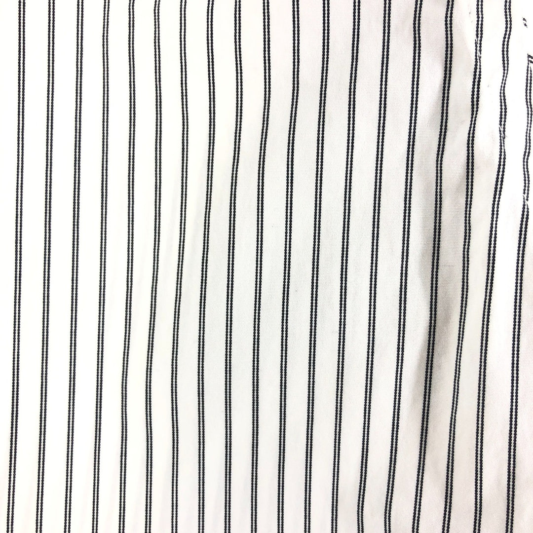Ralph Lauren Classic Fit Long Sleeve Button Down Striped Shirt, Men's Size L cotton gray type Vintage Second Hand