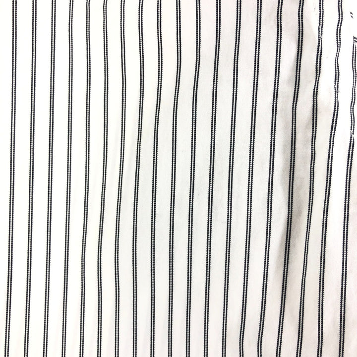 Ralph Lauren Classic Fit Long Sleeve Button Down Striped Shirt, Men's Size L cotton gray type Vintage Second Hand