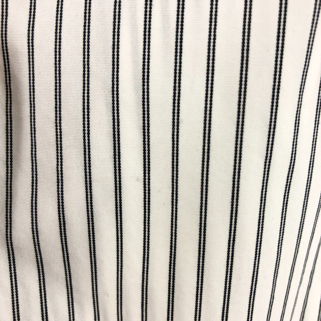 Ralph Lauren Classic Fit Long Sleeve Button Down Striped Shirt, Men's Size L cotton gray type Vintage Second Hand