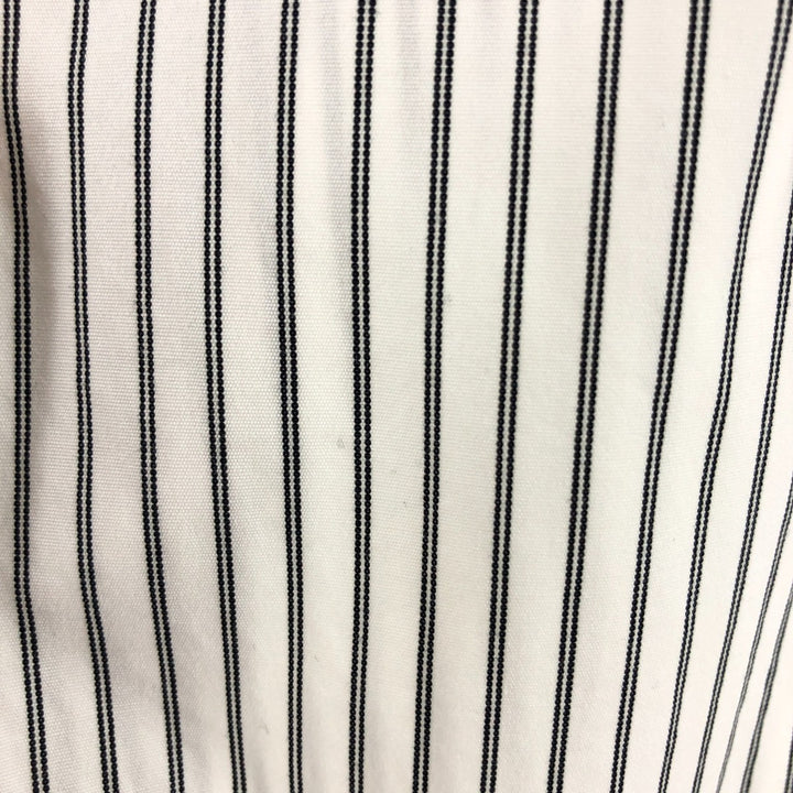Ralph Lauren Classic Fit Long Sleeve Button Down Striped Shirt, Men's Size L cotton gray type Vintage Second Hand