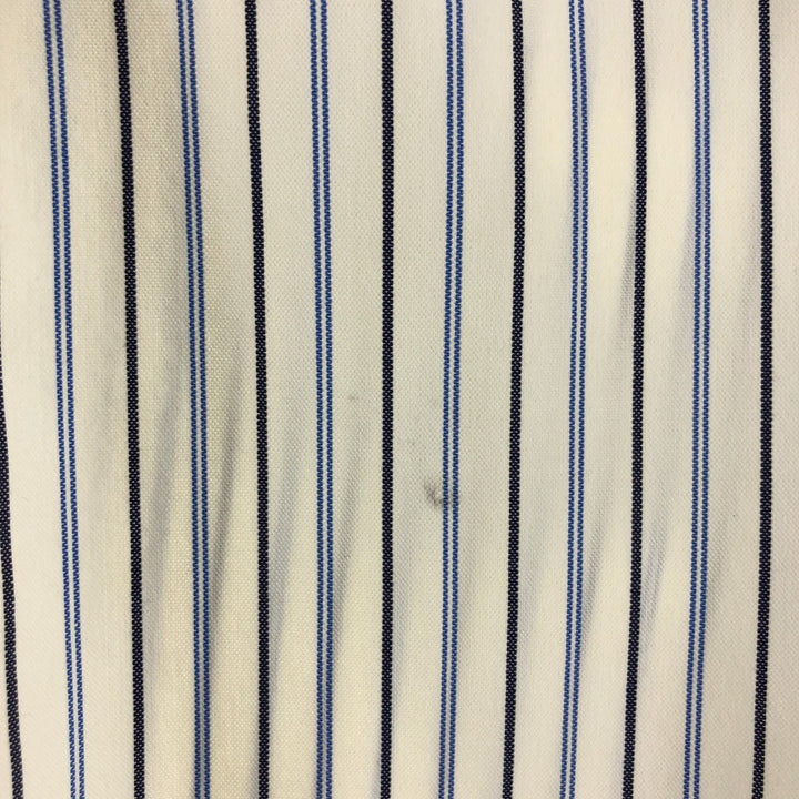 Ralph Lauren CUSTOM FIT long sleeve button down striped shirt men's size L cotton blue type Vintage Second Hand