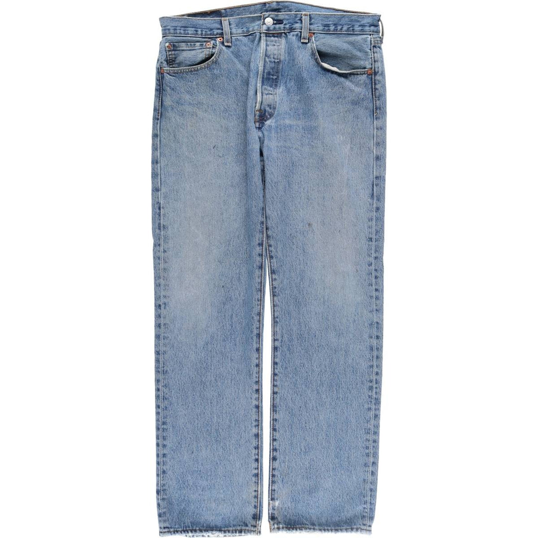 Levi's 501 straight denim pants for men, size W36 cotton Blue type light blue Vintage Second Hand