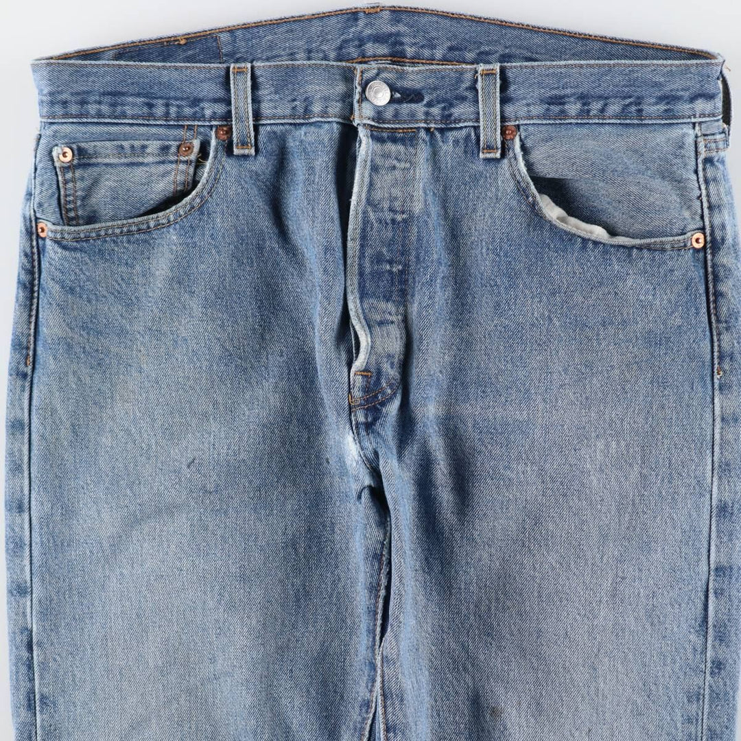 Levi's 501 straight denim pants for men, size W36 cotton Blue type light blue Vintage Second Hand