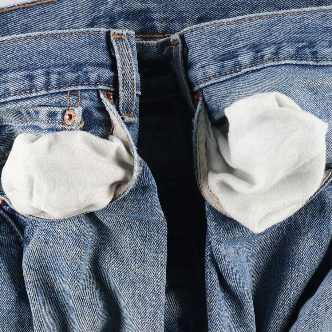 Levi's 501 straight denim pants for men, size W36 cotton Blue type light blue Vintage Second Hand