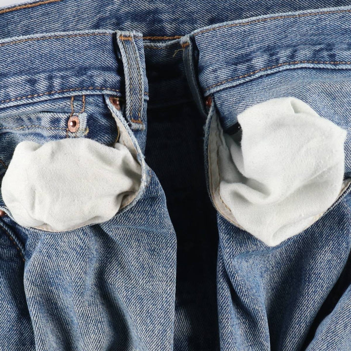 Levi's 501 straight denim pants for men, size W36 cotton Blue type light blue Vintage Second Hand
