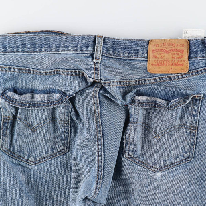 Levi's 501 straight denim pants for men, size W36 cotton Blue type light blue Vintage Second Hand